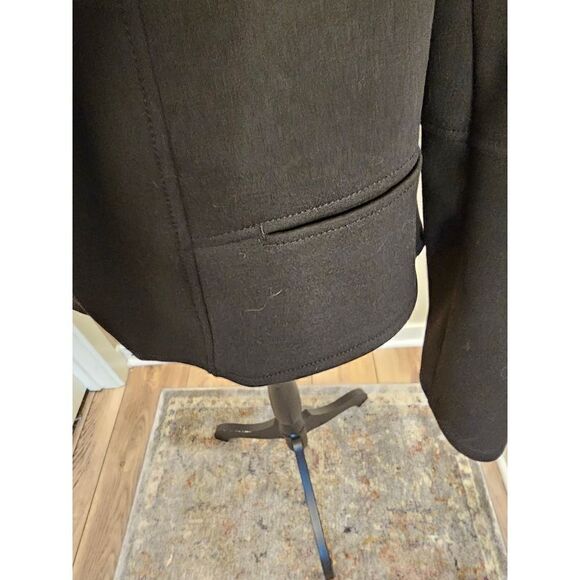 Max Studio Black Knit Drape Front Blazer Size Small - Picture 4 of 7